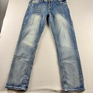 True Luck Men's Jeans Straight Leg Medium Wash 34x32